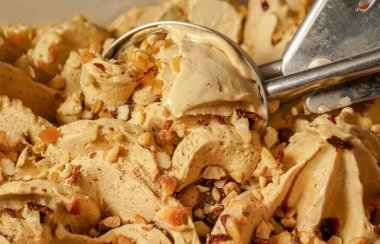 Dondurmaya yaklaş. Projen için dondurma dokusu.