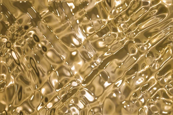 Metallic Gold Wavy Background — Stock Photo, Image