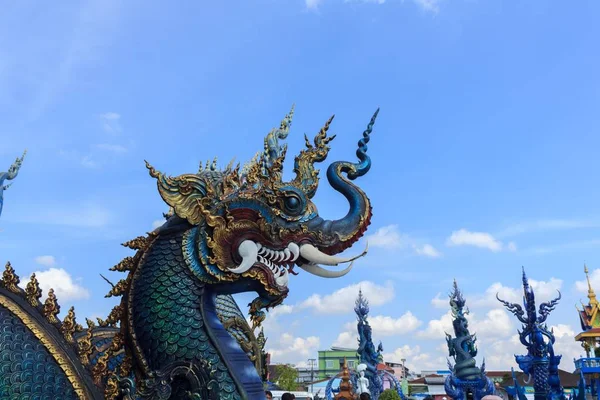 Piękny Pomnik Naga Tajskie Świątynie — Zdjęcie stockowe