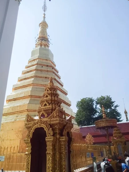 Pagode Thailändischen Tempel — Stockfoto