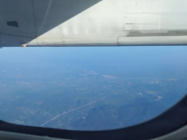 Ein Foto Aus Dem Flugzeug — Stockfoto