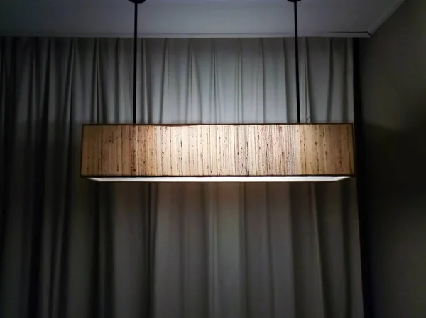 Krásná Lampa Ložnici — Stock fotografie