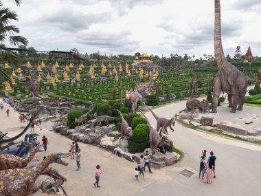 Chonburi/Tayland-13 Haziran 2018:Nong Nooch Garden Tayland'daki turistik mekanlar