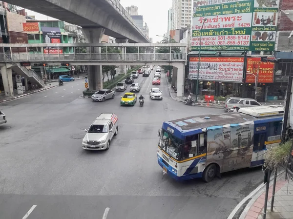 Bangkok Tailandia Noviembre 2018 Congestión Del Tráfico División Tailandia —  Fotos de Stock