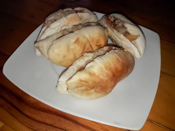 パンから作られた朝食 — ストック写真