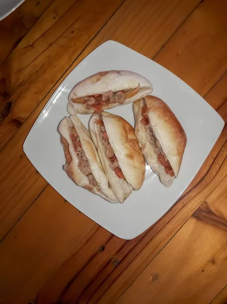 Frühstück Aus Brot — Stockfoto