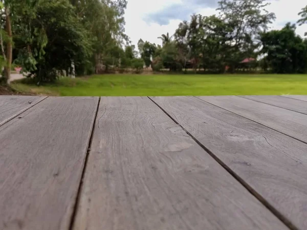 Wooden Bridge Rice Field — Stock Photo, Image