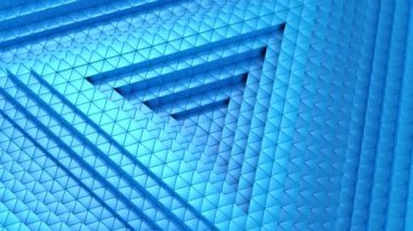 Üçgen bir dalga oluşur. Soyut arka plan, 2 1, döngü, 4 k, oluşturulan 3d animasyon