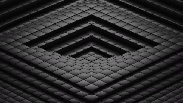 Rhombuses Σχηματίζεται Ένα Κύμα Αφηρημένα Φόντο Βρόχος Δημιουργήθηκε Ανάλυση Animation — Αρχείο Βίντεο
