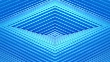 Edikula bir dalga oluşur. Soyut arka plan, 2 1, döngü, 4 k, oluşturulan 3d animasyon