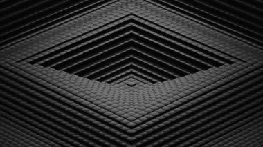 Edikula bir dalga oluşur. Soyut arka plan, 2 1, döngü, 4 k, oluşturulan 3d animasyon