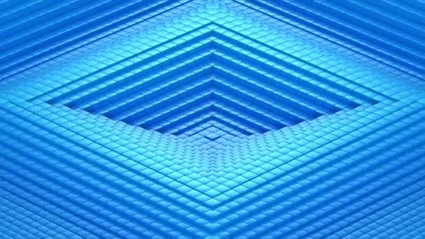 Rhombuses Formed Wave Abstract Background Loop Created Animation — Stock Video