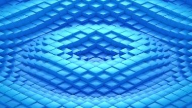 Edikula bir dalga oluşur. Soyut arka plan, 2 1, döngü, 4 k, oluşturulan 3d animasyon