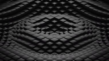 Edikula bir dalga oluşur. Soyut arka plan, 2 1, döngü, 4 k, oluşturulan 3d animasyon