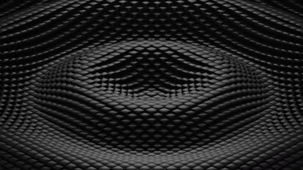Rhombuses Σχηματίζεται Ένα Κύμα Αφηρημένα Φόντο Βρόχος Δημιουργήθηκε Ανάλυση Animation — Αρχείο Βίντεο