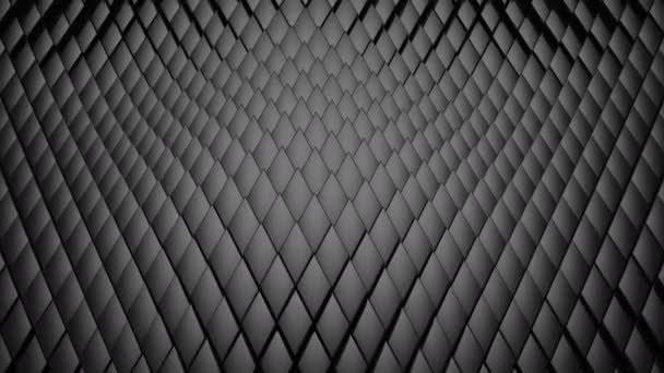 Rhombuses Formed Wave Abstract Background Loop Created Animation — Stock Video