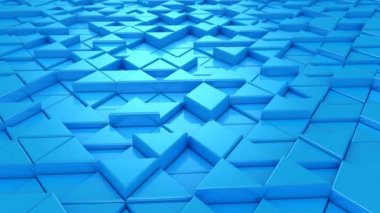 Üçgen arka plan. Soyut arka plan, 2 1, döngü, 4 k, oluşturulan 3d animasyon