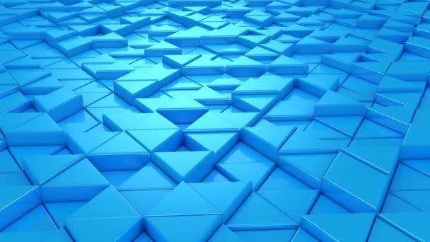 Arrière-plan de Triangles. Fond abstrait, boucle 2 en 1, créé en 4K, animation 3d 