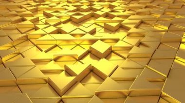 Üçgen arka plan. Soyut arka plan, 2 1, döngü, 4 k, oluşturulan 3d animasyon