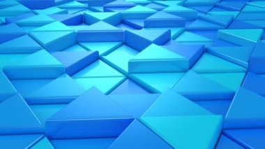 Üçgen arka plan. Soyut arka plan, 2 1, döngü, 4 k, oluşturulan 3d animasyon