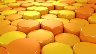 Silindir arka plan. Soyut arka plan, 2 1, döngü, 4 k, oluşturulan 3d animasyon