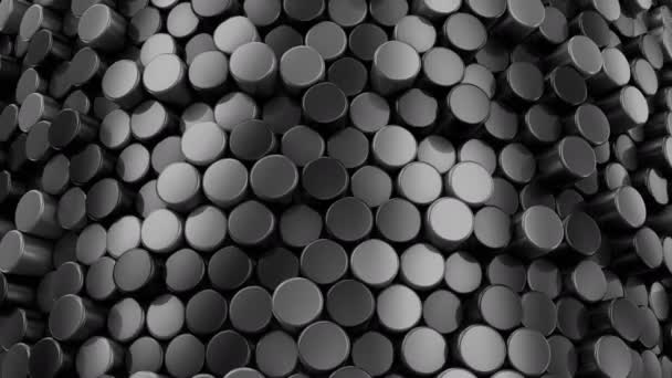 Achtergrond Van Cilinders Abstract Achtergrond Lus Gemaakt Animatie — Stockvideo