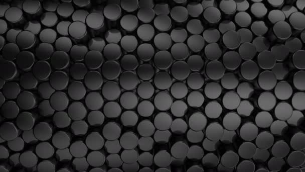 Achtergrond Van Cilinders Abstract Achtergrond Lus Gemaakt Animatie — Stockvideo