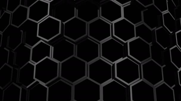 六角形の背景 抽象的な背景 ループ で作成した アニメーション — ストック動画
