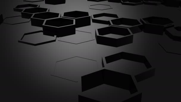Bakgrund Hexagoner Abstrakt Bakgrund Loop Skapade Animering — Stockvideo