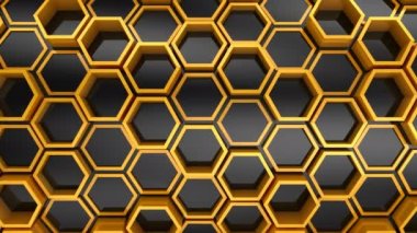 Altıgen yanarak bahislerin doğru arka plan. Soyut arka plan, 2 1, döngü, 4 k, oluşturulan 3d animasyon