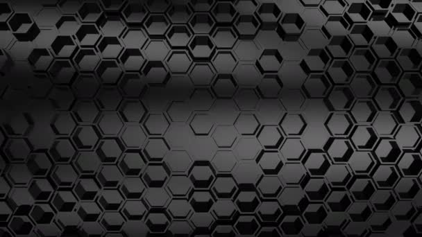 Background Hexagons Abstract Background Loop Created Animation — Stock Video