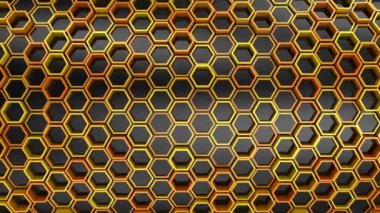 Altıgen yanarak bahislerin doğru arka plan. Soyut arka plan, 2 1, döngü, 4 k, oluşturulan 3d animasyon