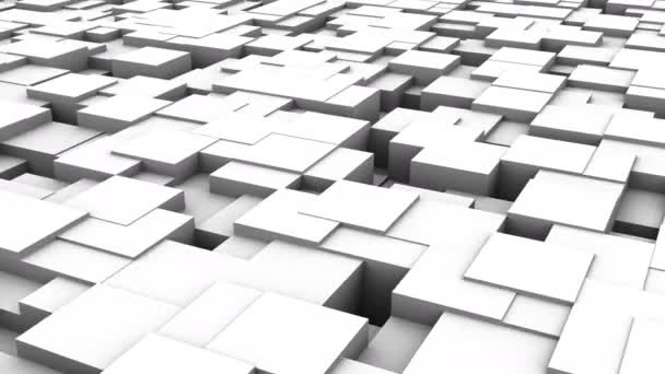 Contexte des boîtes. Fond abstrait, boucle, créé en 4K, animation 3d 