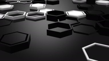 Altıgen yanarak bahislerin doğru arka plan. Arka plan, loop, 4 k, oluşturulan 3d animasyon