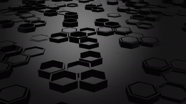 Background Hexagons Abstract Background Loop Created Animation — Stock Video