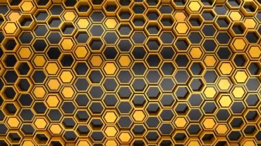 Altıgen yanarak bahislerin doğru arka plan. Soyut arka plan, 2 1, döngü, 4 k, oluşturulan 3d animasyon