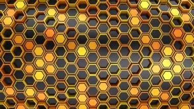 Altıgen yanarak bahislerin doğru arka plan. Soyut arka plan, 2 1, döngü, 4 k, oluşturulan 3d animasyon