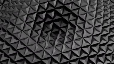 Üçgen bir dalga oluşur. Arka plan, 4 k, oluşturulan 2 1, döngü (301-600 kare), 3d animasyon
