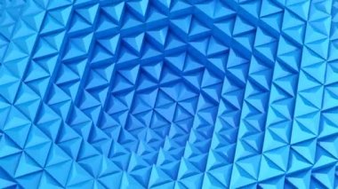 Üçgen bir dalga oluşur. Soyut arka plan, 2 1, döngü, 4 k, oluşturulan 3d animasyon