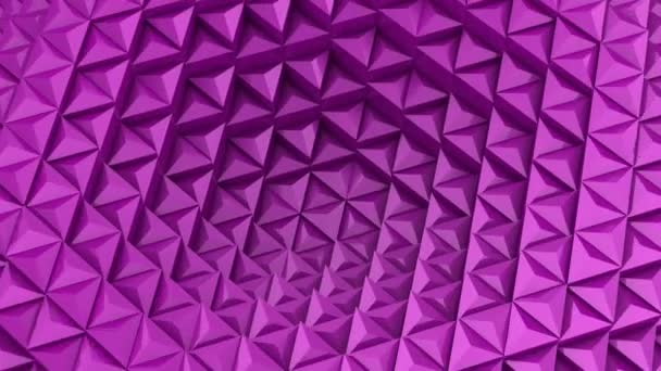 Triangles Formed Wave Abstract Background Loop Created Animation — Stock Video