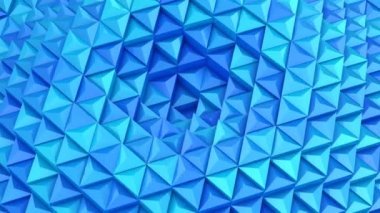 Üçgen bir dalga oluşur. Arka plan, 4 k, oluşturulan 2 1, döngü (301-600 kare), 3d animasyon