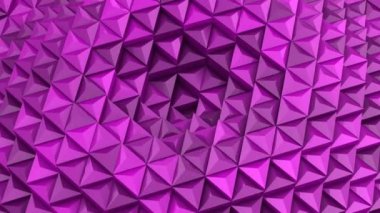 Üçgen bir dalga oluşur. Arka plan, 4 k, oluşturulan 2 1, döngü (301-600 kare), 3d animasyon