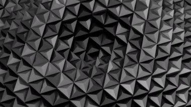 Üçgen bir dalga oluşur. Arka plan, 4 k, oluşturulan 2 1, döngü (301-600 kare), 3d animasyon