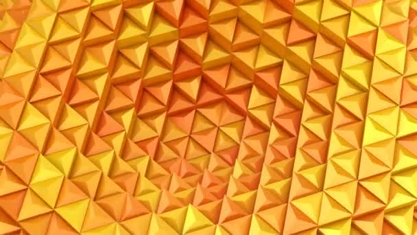 Τρίγωνα Σχηματίζεται Ένα Κύμα Αφηρημένα Φόντο Βρόχος Δημιουργήθηκε Ανάλυση Animation — Αρχείο Βίντεο