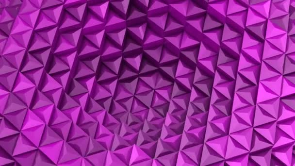 Triangles Formed Wave Abstract Background Loop Created Animation — Stock Video