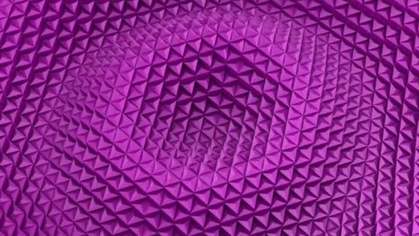 Трикутники Формується Хвилі Абстрактний Фон Створені Кбайт Анімація — стокове відео