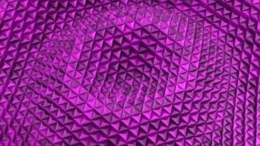 Üçgen bir dalga oluşur. Soyut arka plan, 2 1, döngü, 4 k, oluşturulan 3d animasyon
