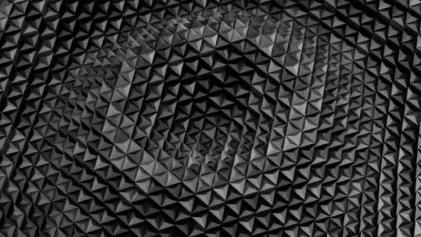 Des Triangles Forment Une Vague Fond Abstrait Boucle Créé Animation — Video