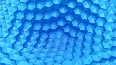 Altıgen yanarak bahislerin doğru bir dalga oluşur. Soyut arka plan, 2 1, döngü, 4 k, oluşturulan 3d animasyon