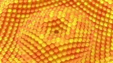 Altıgen yanarak bahislerin doğru bir dalga oluşur. Arka plan, 4 k, oluşturulan 2 1, döngü (301-600 kare), 3d animasyon